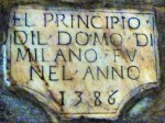 data di inizio del Duomo